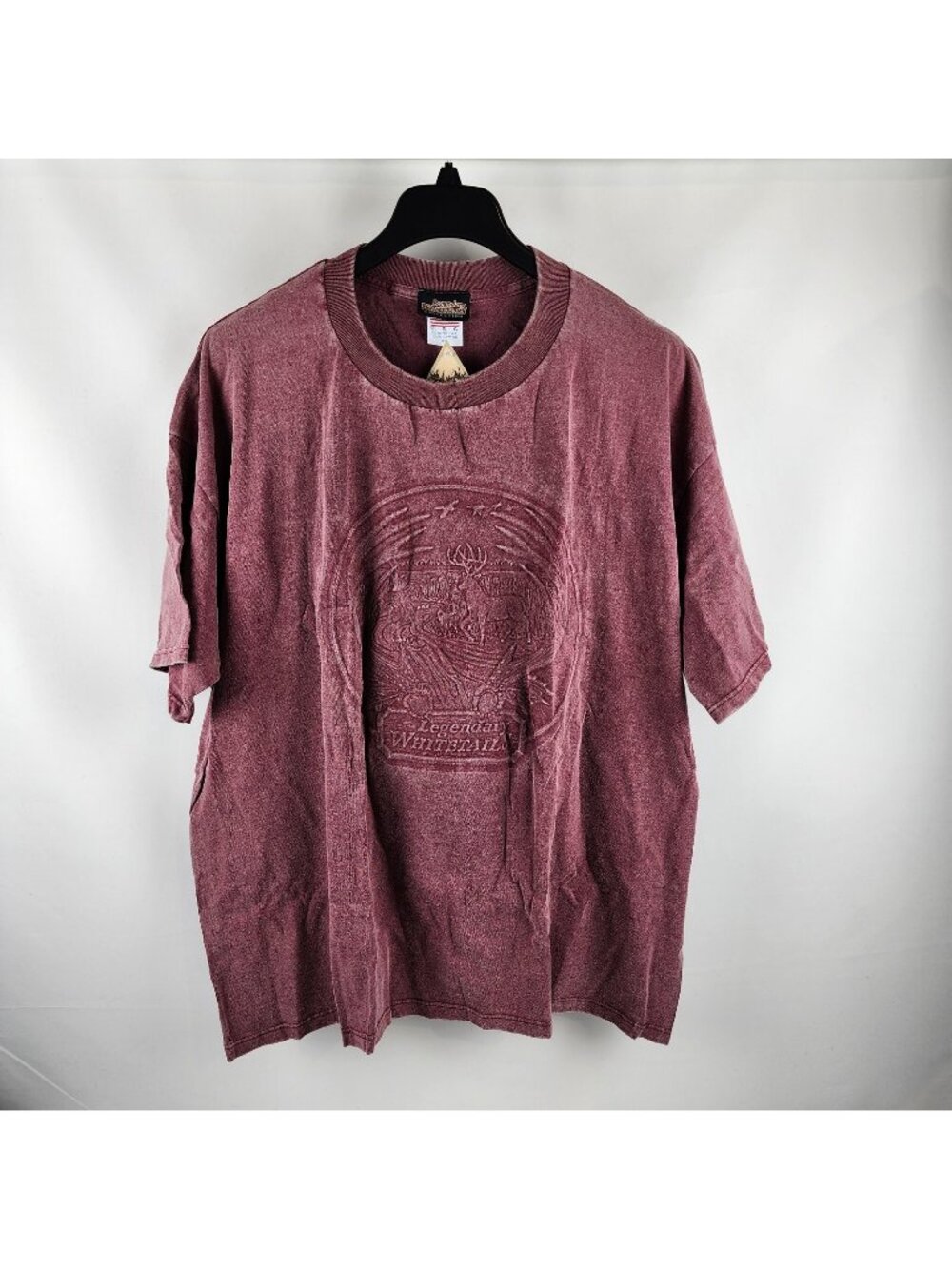 Legendary Whitetail Shirt Mens 3X Burgundy Deer Short Sleeved T Shirt NWT